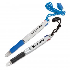 2-Color Neck Pen with Safety Breakaway with Logo  2-Color Neck Pen with Safety Breakaway with Logo
