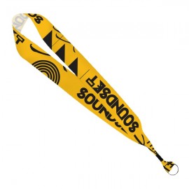 1 1/2" Dye-Sublimated Satin Ribbon Lanyard with Logo