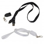 Custom Printed Polyester Lanyard With 2 in 1 Charging Cable