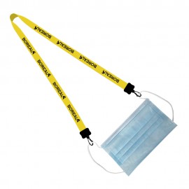 Promotional 3/4" Polyester Mask Keeper Pro W/Plastic Swivel Snap Hooks  Promotional 3/4" Polyester Mask Keeper Pro W/Plastic Swivel Snap Hooks