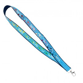 Personalized IMPORT 3/4" Dye Sub 2 Layer Ribbon Lanyard