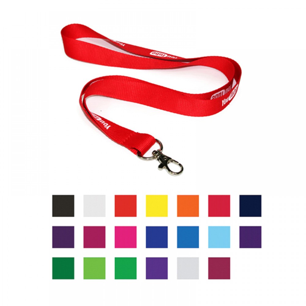 5/8" Polyester Lanyard w/Snap Clip ( 15mm ) Logo Imprinted 5/8" Polyester Lanyard w/Snap Clip ( 15mm ) Logo Imprinted