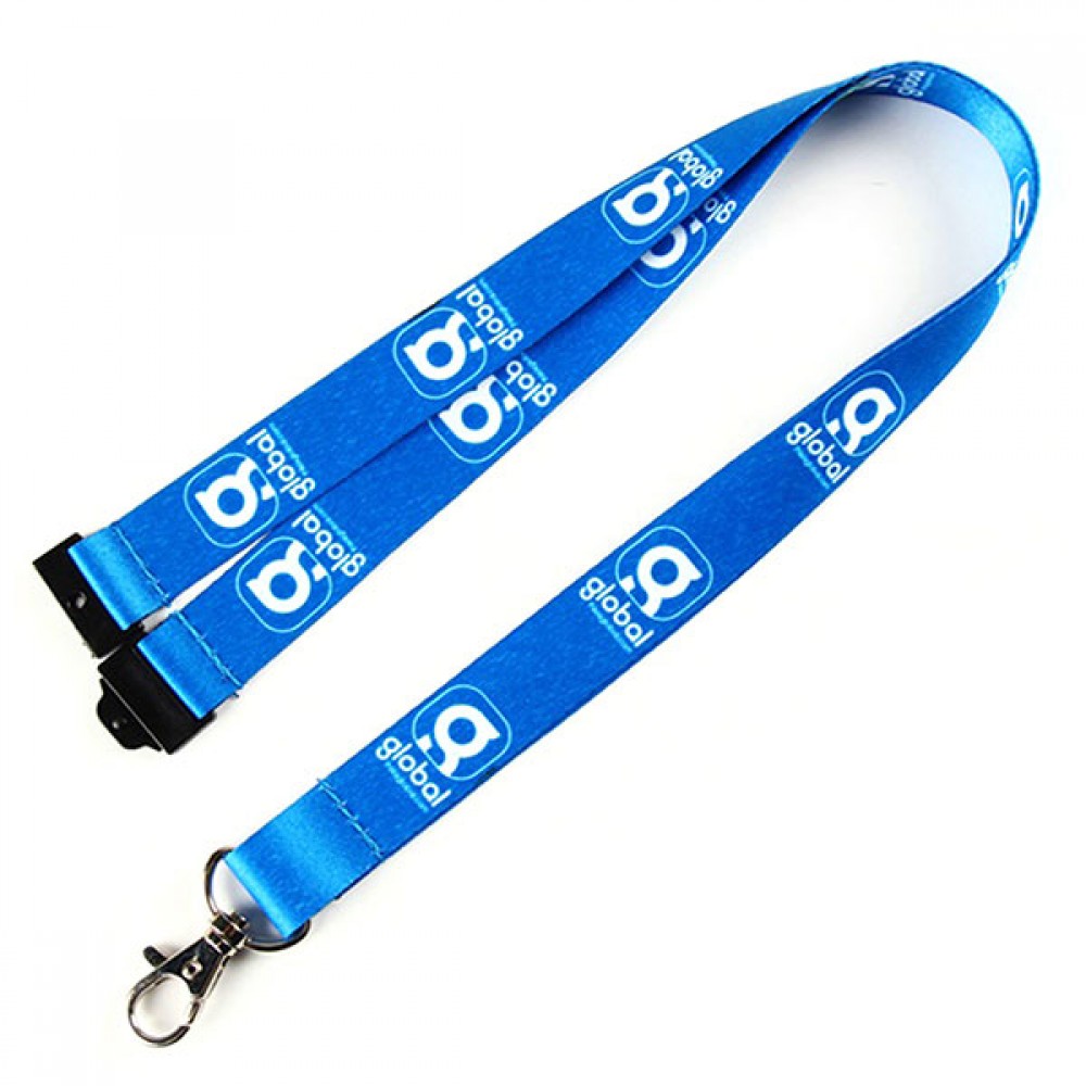1" Safety Breakaway Full Color Lanyard with Logo