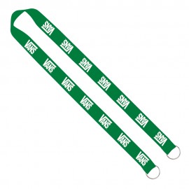 IMPORT Rush 1" Polyester 2-Ended Lanyard with Dual Sewn Silver Metal Split-Ring with Logo  IMPORT Rush 1" Polyester 2-Ended Lanyard with Dual Sewn Silver Metal Split-Ring with Logo