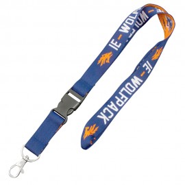 1/2" Buckle Release Woven Lanyard with Logo  1/2" Buckle Release Woven Lanyard with Logo