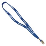Logo Branded 5/8" One Ply Cotton Lanyard