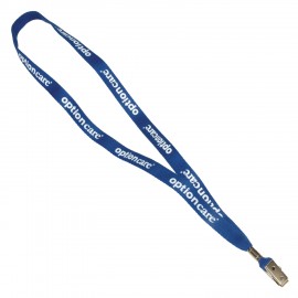 5/8" One Ply Cotton Lanyard with Logo  5/8" One Ply Cotton Lanyard with Logo