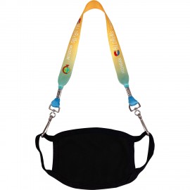 Logo Branded 3/4" Heavy Weight Satin Lanyard Mini with Double J-Hooks