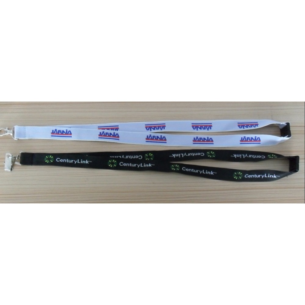 Personalized 1" Woven Eco Friendly Lanyard w/One Standard Attachment