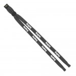 Custom Imprinted 1/2" Double-Thick Heathered Trade Show Lanyard with Plastic Option Y Converter