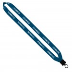 3/4" Rpet Dye-Sublimated Lanyard With Plastic Clamshell And O-Ring with Logo