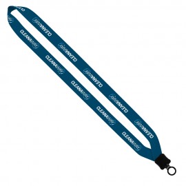 3/4" Rpet Dye-Sublimated Lanyard With Plastic Clamshell And O-Ring with Logo