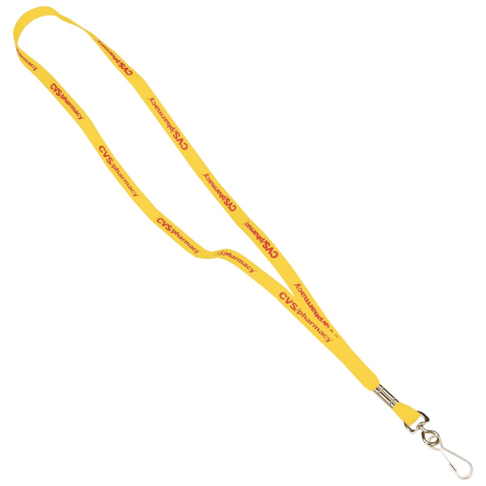 Logo Branded 3/8" One Ply Cotton Lanyard