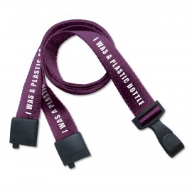 Logo Branded Quick-Ship 5/8" 100% Recycled PET Custom Silkscreen Lanyards