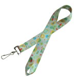 Eco PET Lanyard with dye sublimation imprint - 3/4 inch with Logo