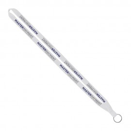 IMPORT Rush 1/2" Polyester Lanyard with Sewn Silver Metal Split-Ring with Logo  IMPORT Rush 1/2" Polyester Lanyard with Sewn Silver Metal Split-Ring with Logo