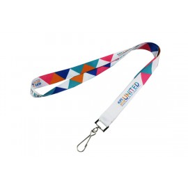 Personalized 3/4" Full Color Dye Sublimated Lanyard with J hook  Personalized 3/4" Full Color Dye Sublimated Lanyard with J hook