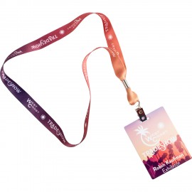 Conference Combo - 3/4" Full Color Lanyard with 3" x 4" Full Color ID Badge with Logo  Conference Combo - 3/4" Full Color Lanyard with 3" x 4" Full Color ID Badge with Logo