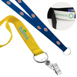 3/4" Recycled Screen Printed Lanyard (Direct Import - 10-12 Weeks Ocean) with Logo  3/4" Recycled Screen Printed Lanyard (Direct Import - 10-12 Weeks Ocean) with Logo
