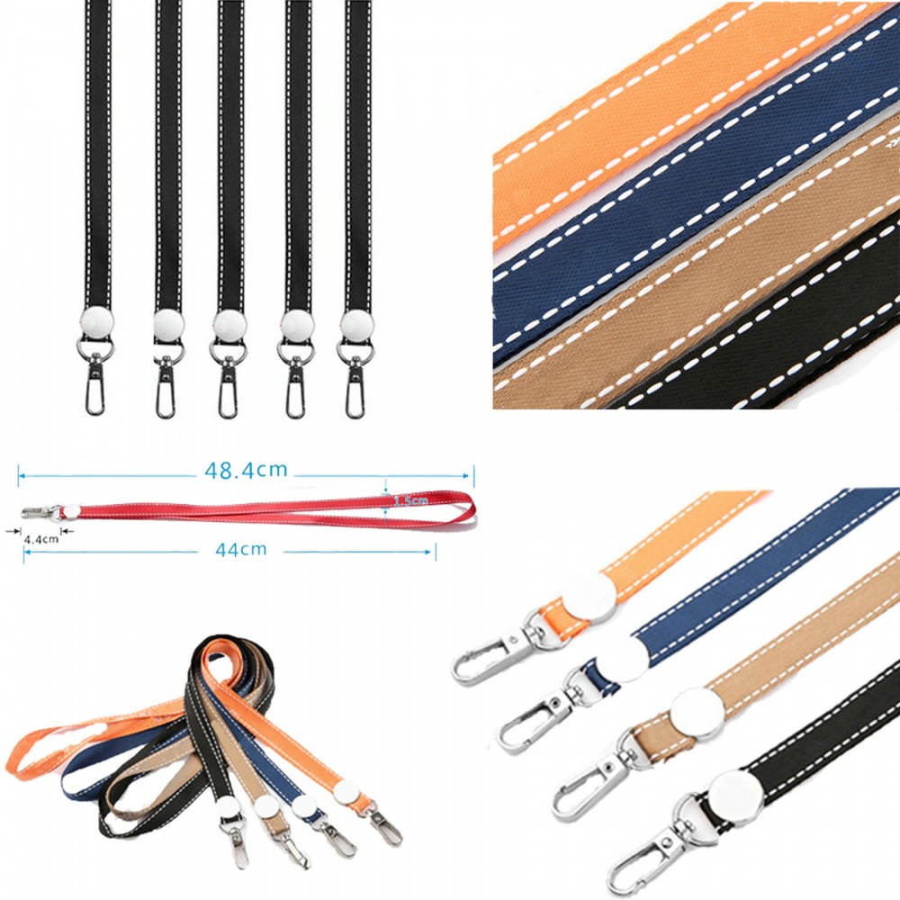 Polyester Dye Sublimated Lanyard With Round Buckle Custom Printed Polyester Dye Sublimated Lanyard With Round Buckle Custom Printed