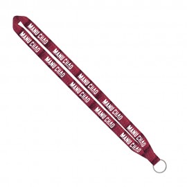 IMPORT Rush 3/4" Dye-Sublimated Lanyard Sewn Silver Metal Split-Ring with Logo  IMPORT Rush 3/4" Dye-Sublimated Lanyard Sewn Silver Metal Split-Ring with Logo