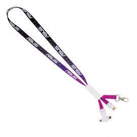Import 3-In-1 Charging Lanyard with Logo