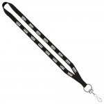 1/2" Polyester Lanyard With Sewn Metal Swivel Snap Hook with Logo