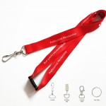3/4" Dye Sublimation Lanyard with Breakaway Safety Release Attachment with Logo