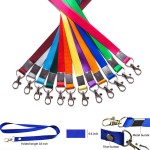 Custom Printed 6/10"w Full Color Polyester Lanyard