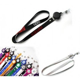 Logo Imprinted Lanyards W/Card Reel