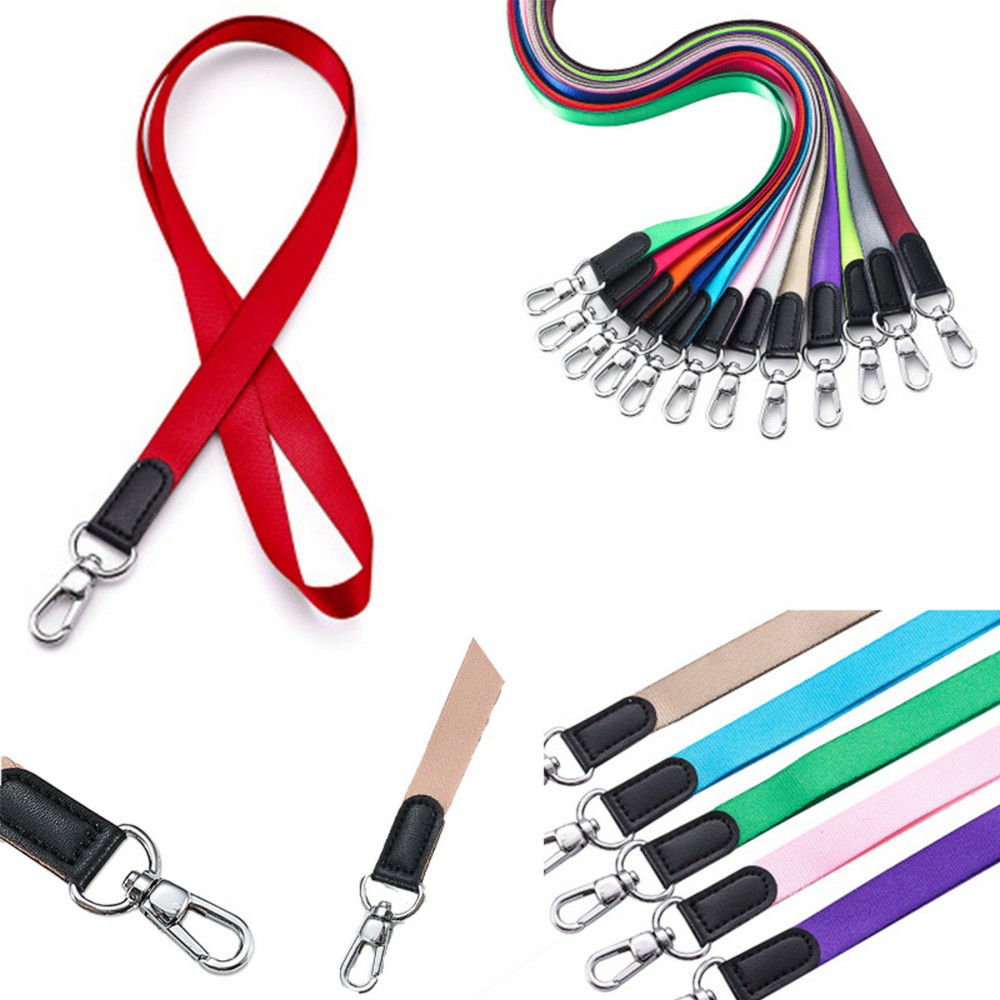 Polyester Dye Sublimated Lanyard with Leather Custom Printed Polyester Dye Sublimated Lanyard with Leather Custom Printed