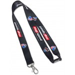 Custom 1" Recycled Sublimated Full Color PET Eco-friendly Lanyard Safety Breakaway