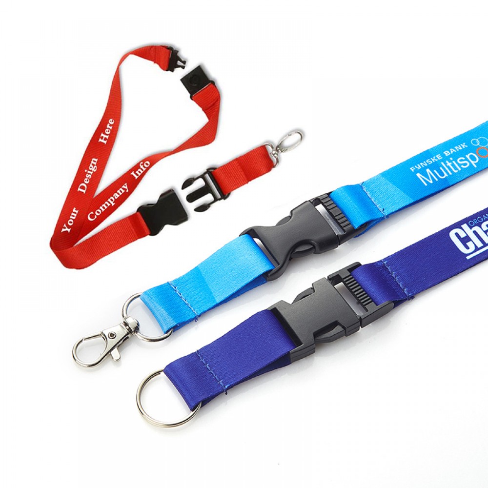 Logo Imprinted 3/4" Polyester Lanyard Logo Imprinted 3/4" Polyester Lanyard