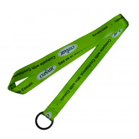 Eco PET Lanyard with dye sublimation imprint - 1/2 inch with Logo