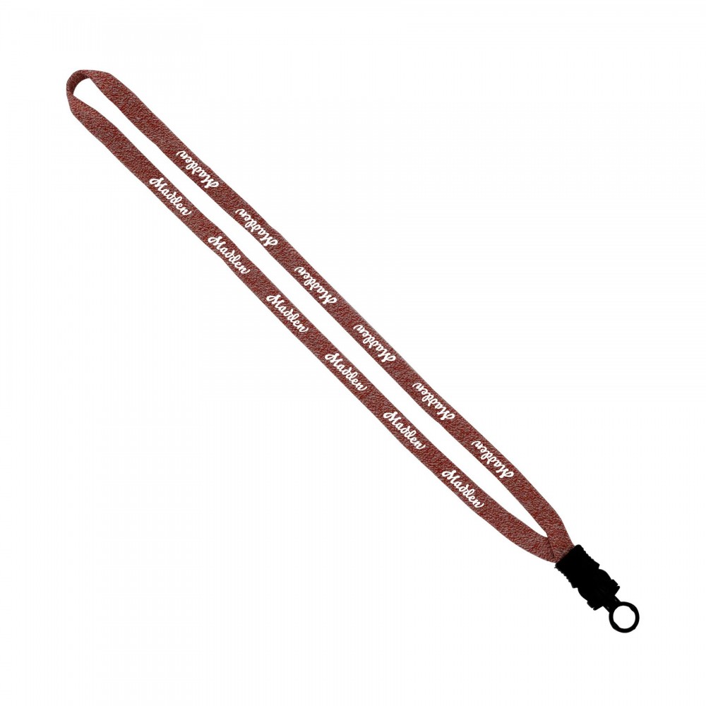 Custom Imprinted 3/4" Marled Lanyard With Plastic Snap-Buckle Release And O-Ring Custom Imprinted 3/4" Marled Lanyard With Plastic Snap-Buckle Release And O-Ring