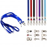 Custom Imprinted 3/4'' Polyester Lanyard With Metal Clip