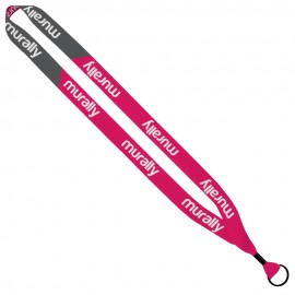 Custom 3/4" Recycled Dye-Sublimated Waffle Weave Lanyard