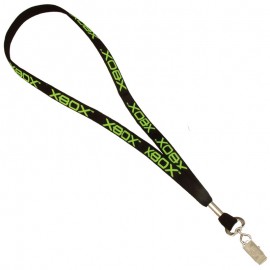 5/8" Nylon Elastic Lanyard with Logo  5/8" Nylon Elastic Lanyard with Logo
