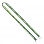 Import Rush 1/2" Dye-Sublimated 2-Ended Lanyard With Dual Sewn Silver Metal Split-Ring with Logo