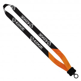 3/4" Rpet Dye-Sublimated Waffle Weave Lanyard W/ Plastic Clamshell And O-Ring with Logo
