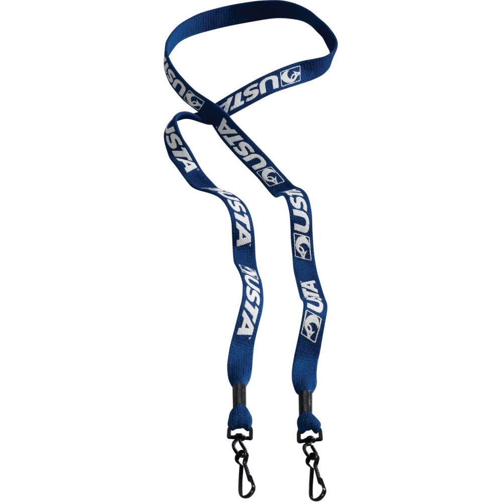 Logo Branded 1/2" Cotton Double Swivel Hook Lanyard Logo Branded 1/2" Cotton Double Swivel Hook Lanyard
