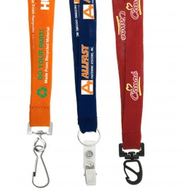 Promotional 3/4" Recycled Euro Soft Lanyard (Direct Import - 10-12 Weeks Ocean)