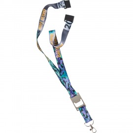 Personalized 3/4" Heavy Weight Satin Lanyard with Metal Bottle Opener