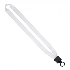 3/4" Polyester Lanyard with Plastic Clamshell and O-Ring with Logo  3/4" Polyester Lanyard with Plastic Clamshell and O-Ring with Logo