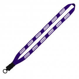 Promotional 5/8" Polyester Lanyard with Plastic Snap Buckle Release
