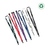 3/8" - 5/8" P.E.T. Recycled Screen Printed Lanyards with Logo