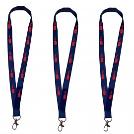 3/4" Full Color Polyester Neck Lanyard with Logo