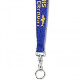 Logo Branded 3/4" Woven Lanyard w/ Swivel Snap & Split Ring - "Select" Weave