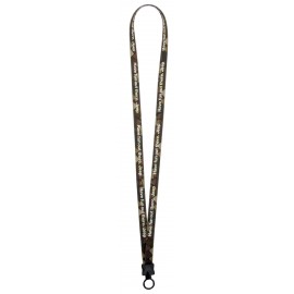 Logo Branded 1/2" Dye-Sublimated Stretchy Elastic Lanyard with Plastic Clamshell and Plastic O-Ring  Logo Branded 1/2" Dye-Sublimated Stretchy Elastic Lanyard with Plastic Clamshell and Plastic O-Ring