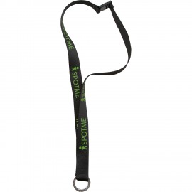 Polyester Metal V Ring Clip with Logo  Polyester Metal V Ring Clip with Logo